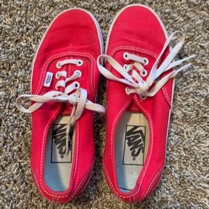 Barley used Red vans